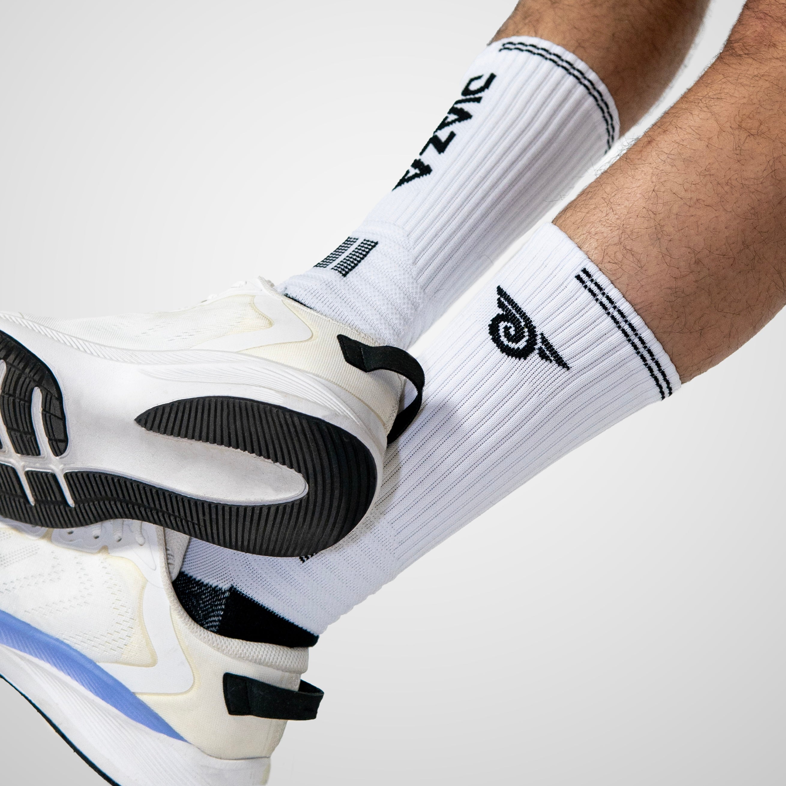 Brooklyn FC Crew Socks White - Comfortable Soccer Football Athletic Socks for Men & Women - Perfect for Sports, Training, and Casual Wear