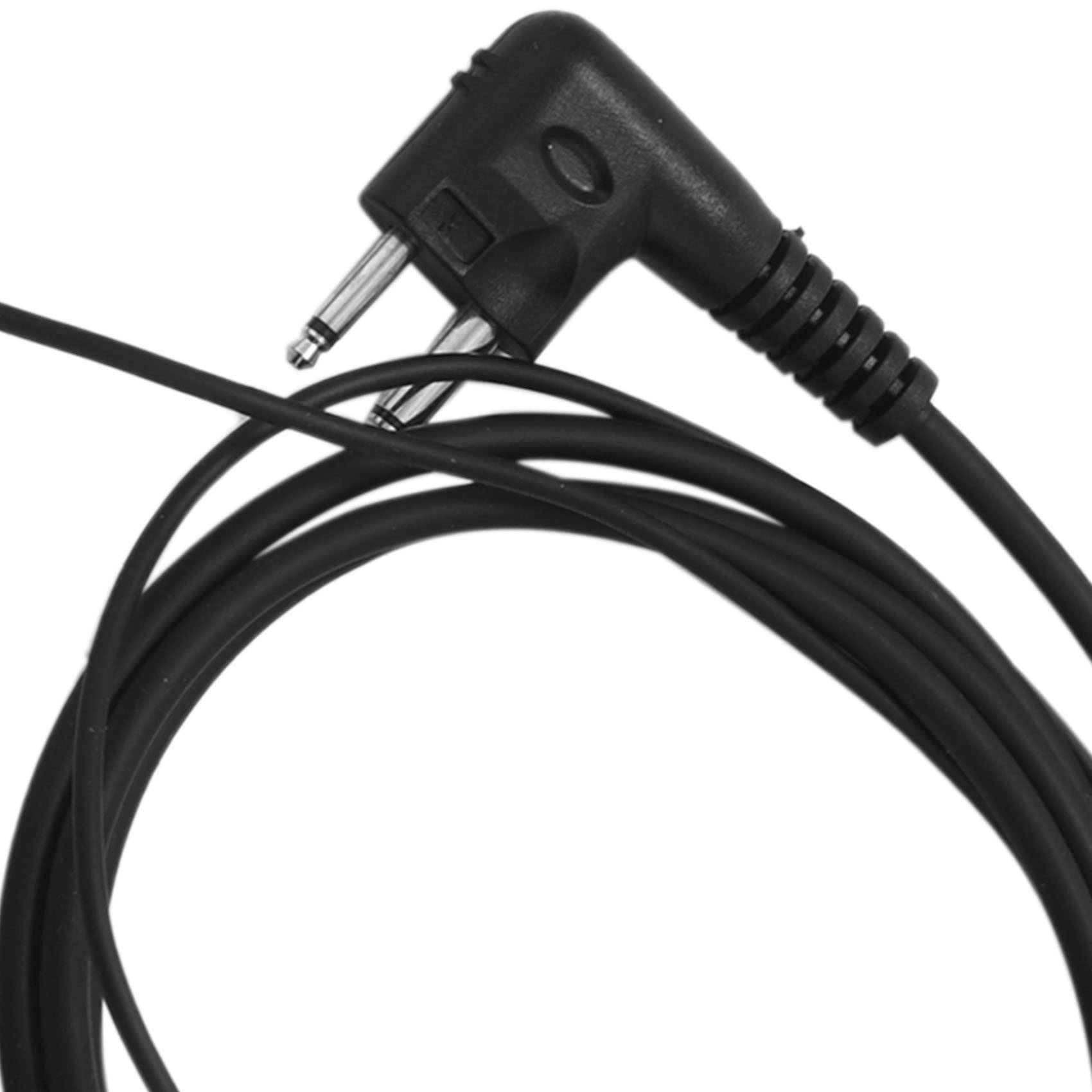 10 Pack 2-Pin D-Shape Clip-On PTT Headset with Microphone for Motorola GP88S GP300 GP68 GP2000 Two-Way Radios - Hands-Free Communication for Security, Construction & Outdoor Activities