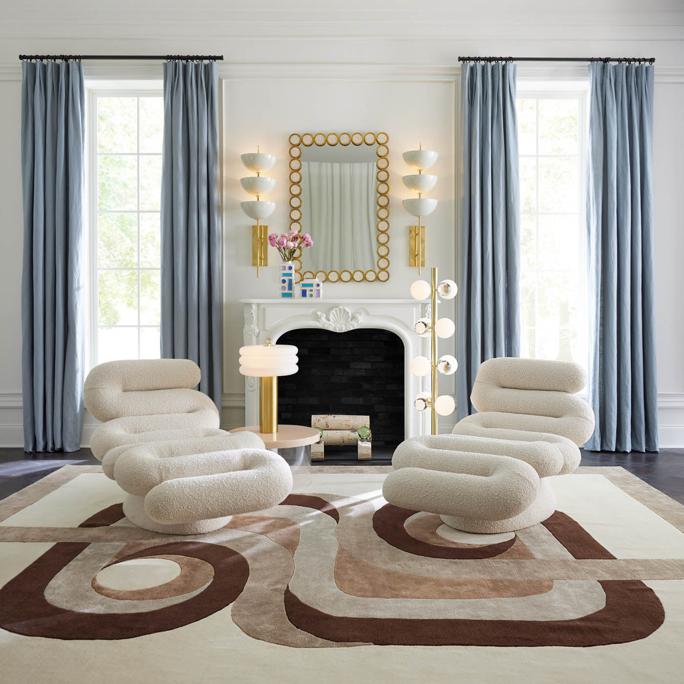 Handmade Madrid Wool Area Rug - Traditional Hand Knotted Design for Living Room, Bedroom & Dining Room Decor