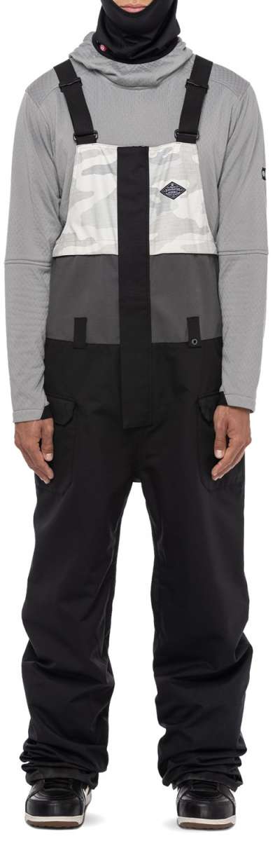 686 Frontier Shell Bib 2024 - Waterproof Snow Bib Pants for Men & Women - Insulated Ski & Snowboard Pants with Adjustable Suspenders - Perfect for Winter Sports, Skiing, Snowboarding & Outdoor Adventures