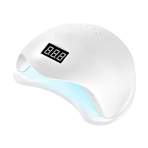 HUDA BAR Professional 48W LED UV Nail Dryer with Auto Sensor - 24 LED Nail Lamp for Gel Polish Curing, Manicure & Pedicure Tool (Works with All Gel Nail Paints) - Perfect for Home Salon, Nail Art Enthusiasts & Professional Use