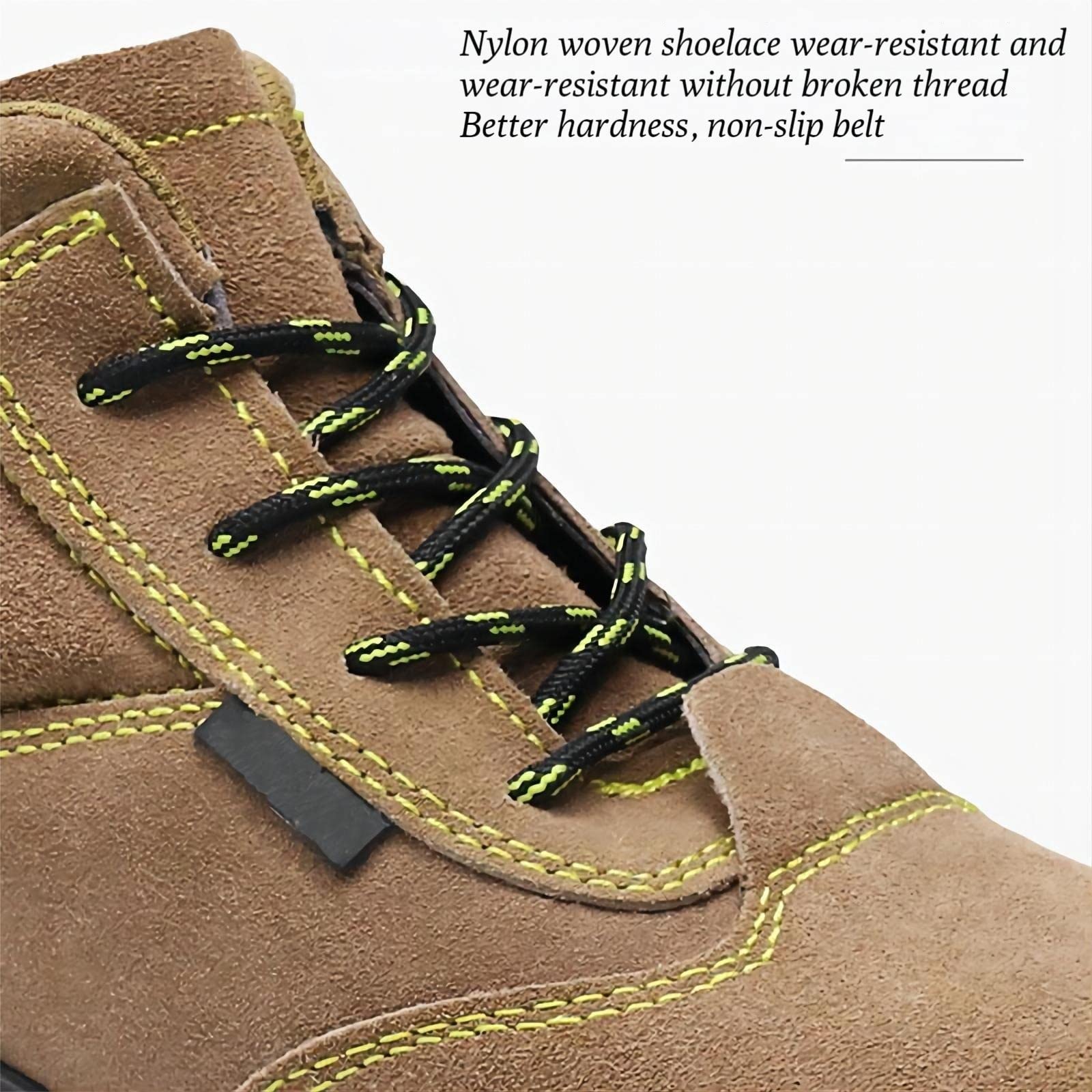 Men's Lightweight Steel Toe Safety Boots - Autumn Winter Work Shoes with Non-Slip & Puncture Resistant Sole - Breathable Industrial Safety Footwear (UK 7.5) for Construction, Warehouse & Outdoor Work