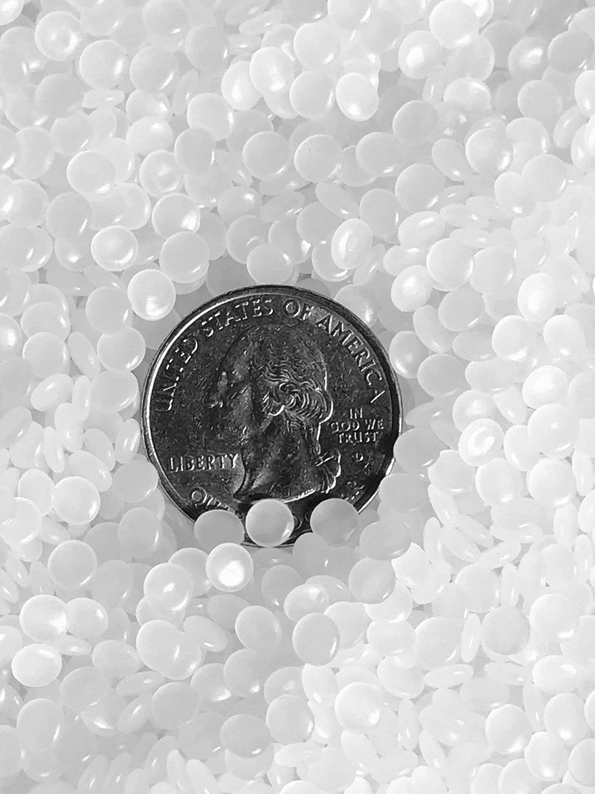 Premium Poly Plastic Pellets for Weighted Blankets - 50 LBS Bulk Box | High Quality USA-Made Pellets for Rock Tumbling, Doll Stuffing & Craft Filling | Perfect for DIY Projects, Sensory Toys and Home Decor