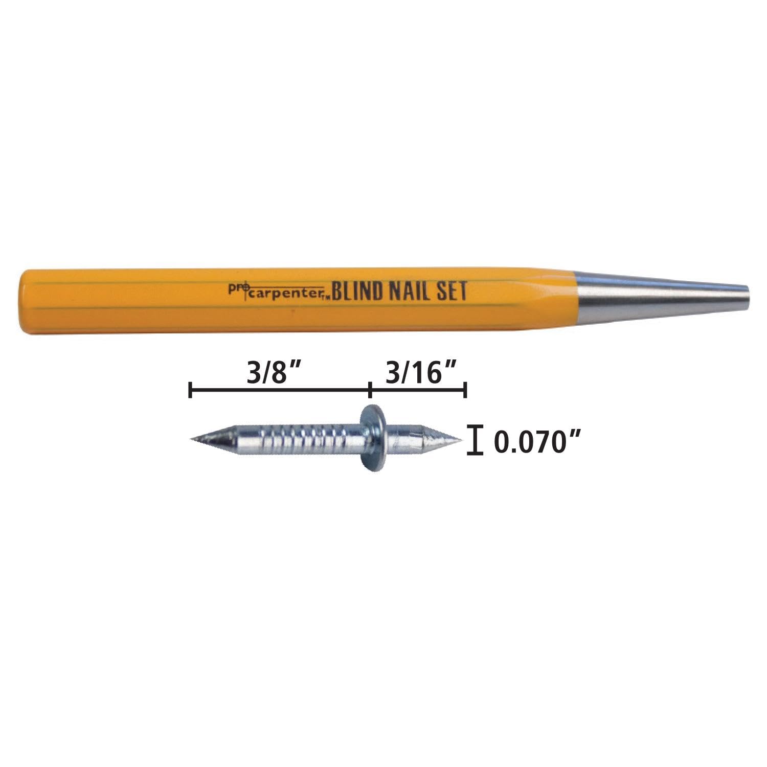 FastCap BLIND NAIL KIT - Professional Blind Nail Tool Set with 100 Nails for Woodworking, Cabinet Making & DIY Home Improvement Projects