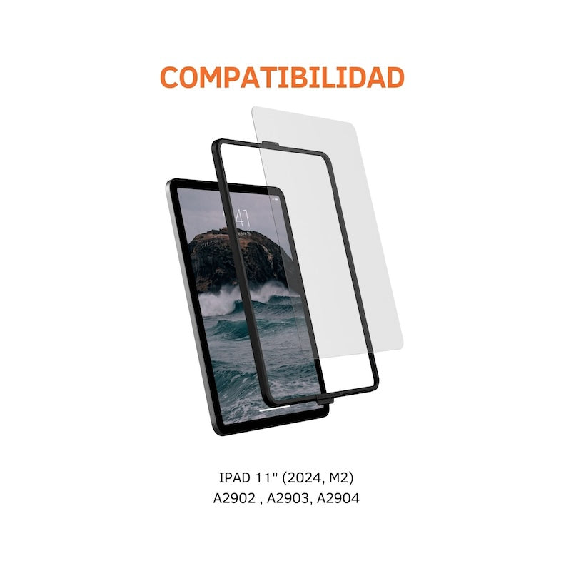UAG iPad Air 11 M2 Screen Protector - Tempered Glass, Anti-Scratch & Bubble-Free - Perfect for Work, Travel & Home Use