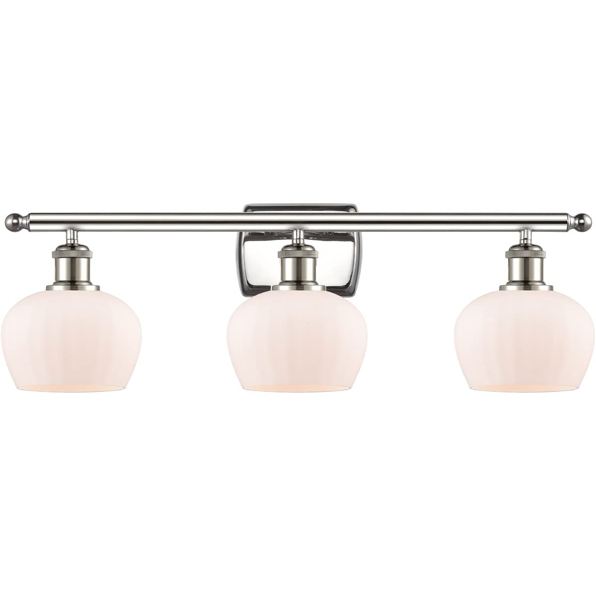Innovations 516-3W-PN-G91-LED Fenton 3-Light Bathroom Vanity Light - Polished Nickel Finish, Ballston Collection - Perfect for Modern Bathrooms, Powder Rooms & Dressing Areas