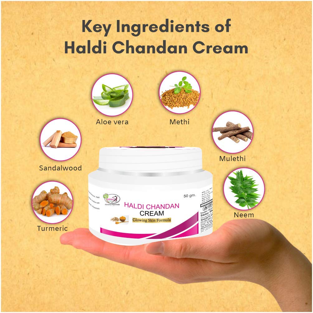 Sibley Oil Control Foaming Face Wash & Haldi Chandan Whitening Facial Cream Set - 150ml + 50gm for Men & Women - Acne Treatment & Brightening Skincare Routine - Daily Use for Oily & Dull Skin