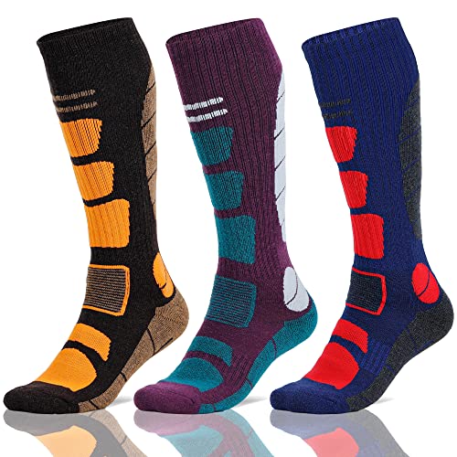 Purple Blue Yellow(3 Pairs )