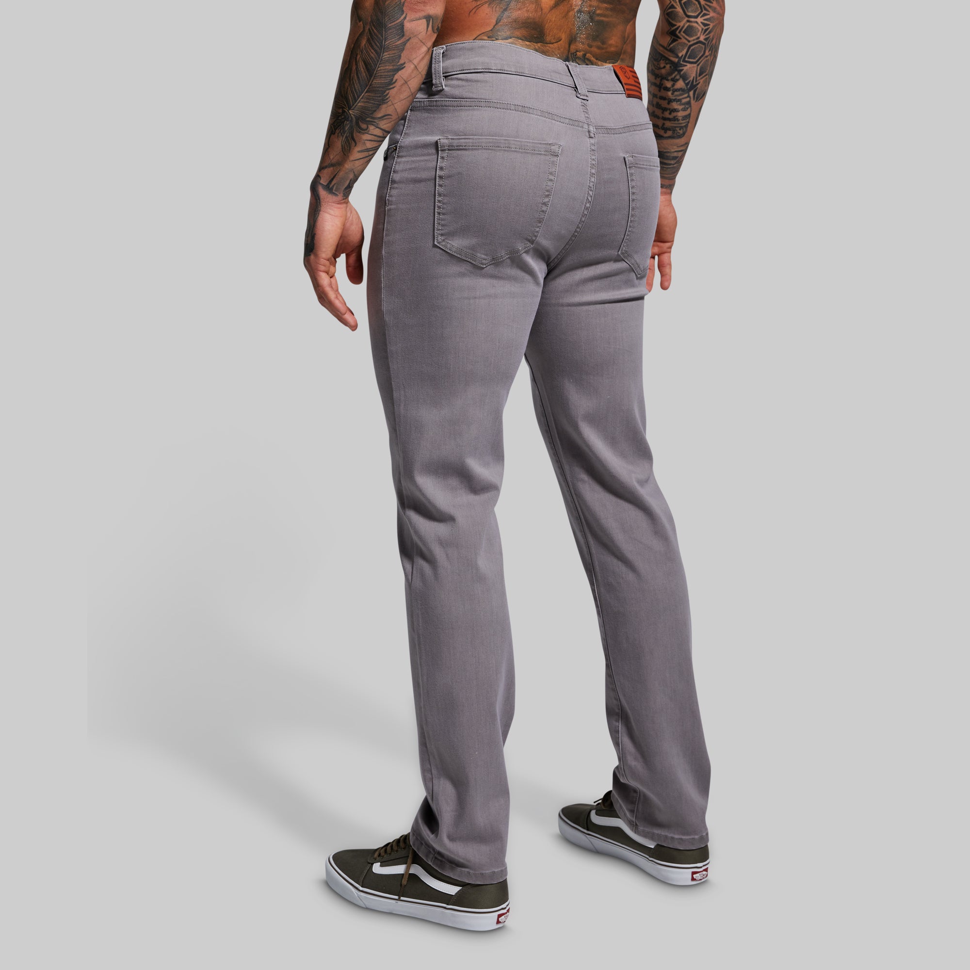 Stretchy Athletic Fit Jeans for Women - Comfortable Flex Denim Pants (Grey) - Perfect for Yoga, Workouts & Casual Wear