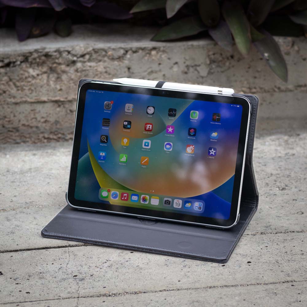 Premium English Bridle Leather iPad Case - Durable & Elegant Protective Cover for iPad Pro/Air/Mini - Perfect for Work, Travel & Everyday Use