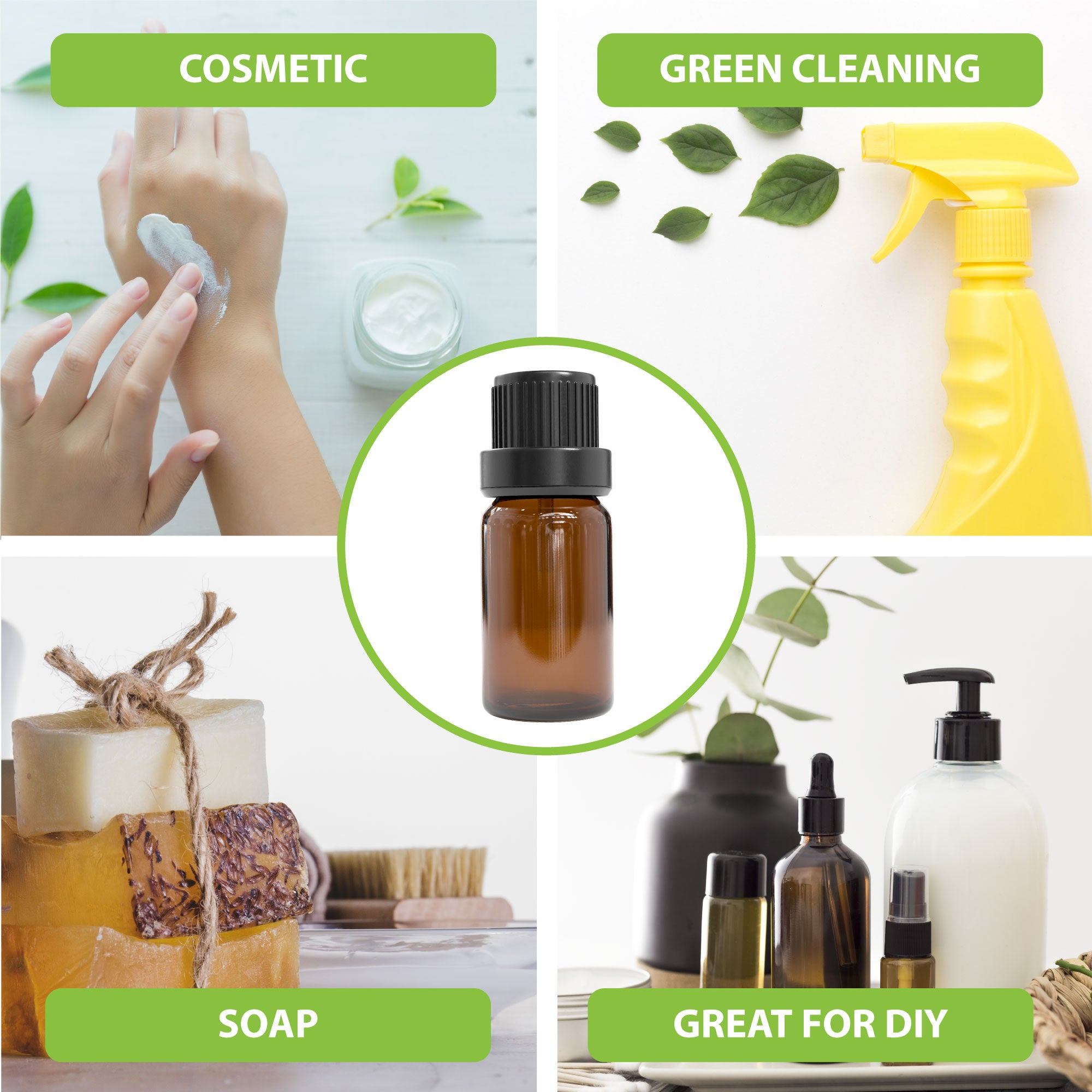 10mL Empty Essential Oil Bottles Without Caps - Refillable Glass Dropper Bottles for DIY Aromatherapy, Perfume & Travel Size Liquids