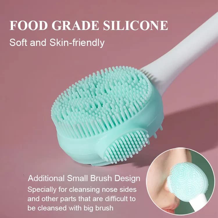 KitchenFest® 4-in-1 Soft Silicone Massage & Cleansing Brush | Skin-Friendly Facial Cleanser | Face Mask Applicator & Exfoliator | Multi-Color Beauty Tool for Spa, Travel & Daily Skincare Routine