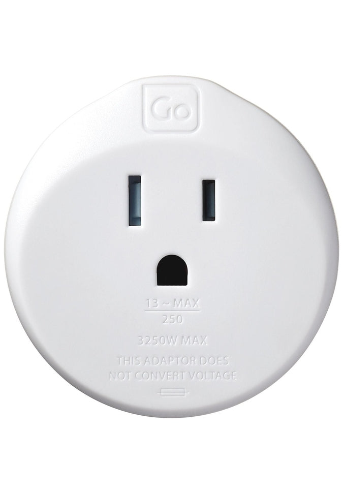 Go Travel Universal Travel Adapter - Compatible with North America & UK - Perfect for Business Trips, Vacations, and International Travel