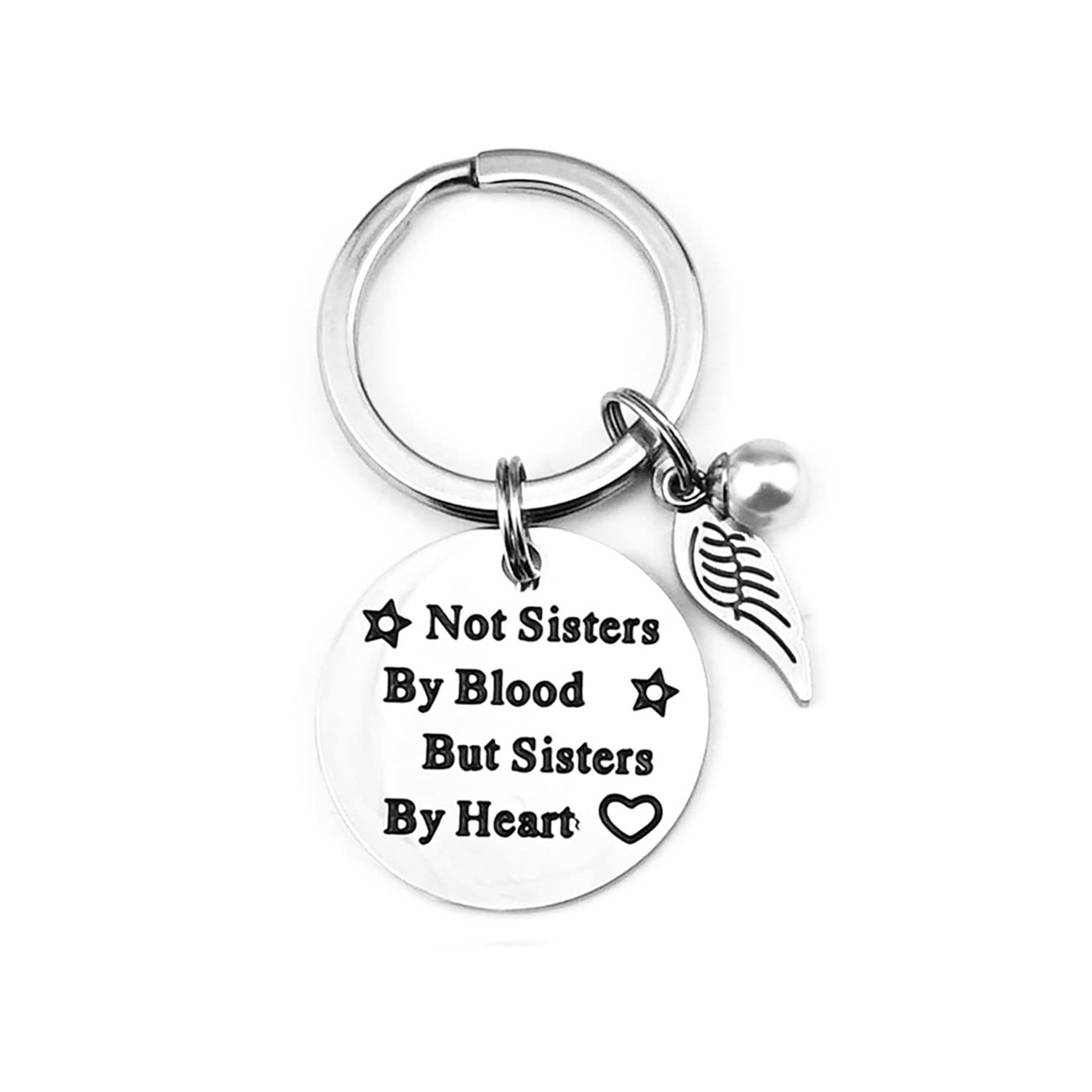 Best Sister Keychain Gift - Elegant Soul Sisters Key Ring Jewelry for Women - Perfect Birthday, Christmas, Anniversary Present for Best Friends & Sisters - Ideal for Keychains, Bags, and Everyday Carry