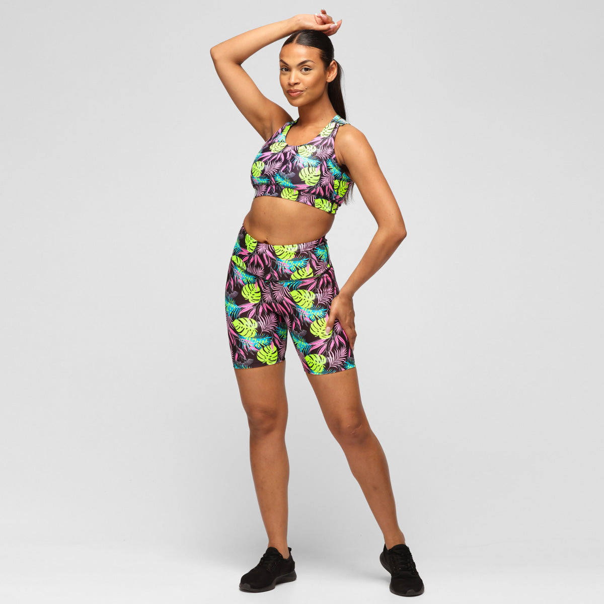 Twilight Palm Running Shorts for Men & Women - Lightweight Breathable Quick-Dry Athletic Shorts for Running, Gym, Workout & Outdoor Sports