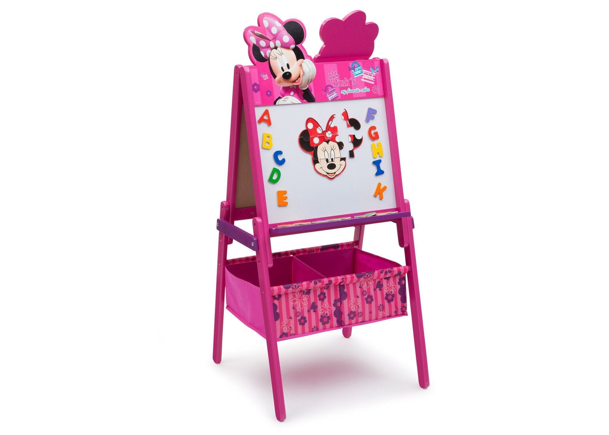Minnie Mouse Wooden Double-Sided Kids Art Easel - Perfect for Drawing, Painting & Learning Activities at Home or School