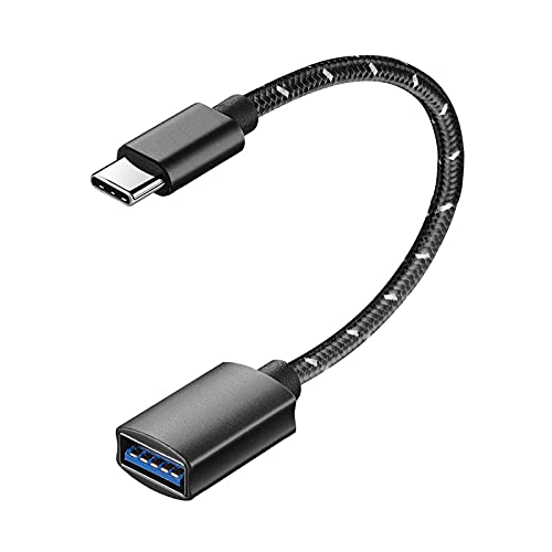 Wyasanj USB C to USB 3.0 Adapter 0.5ft - USB Type C to USB A Converter - Thunderbolt 3 Compatible with MacBook Pro/Air 2020/2018, iPad Pro 2020, Samsung Galaxy - Fast Data Transfer & Charging - Perfect for Office, Travel & Home Use (1-Pack, Black)