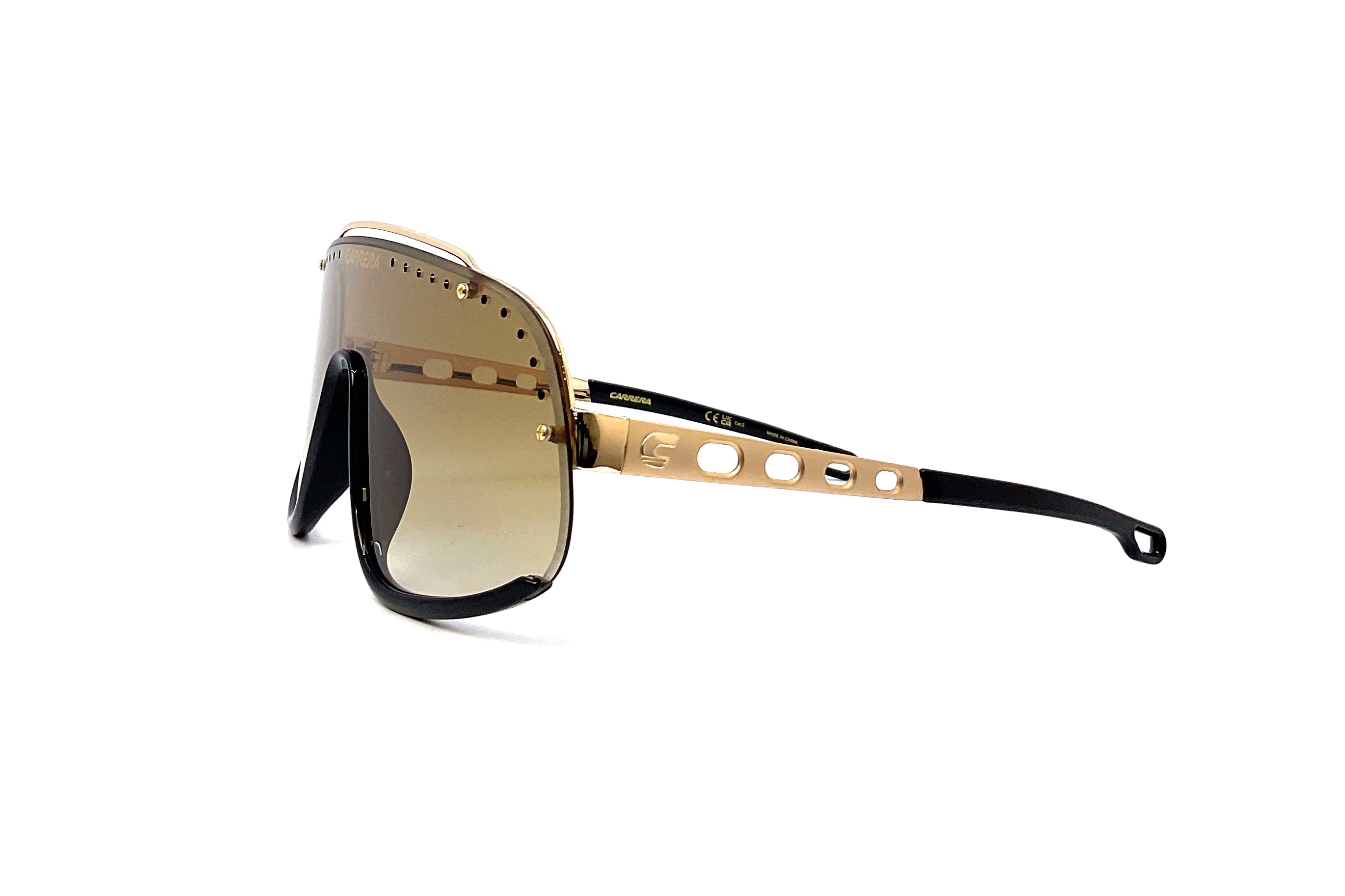 Carrera Flaglab 16 Sunglasses - Brown Gold Frame with UV Protection - Perfect for Driving, Outdoor Sports & Fashion Accessories
