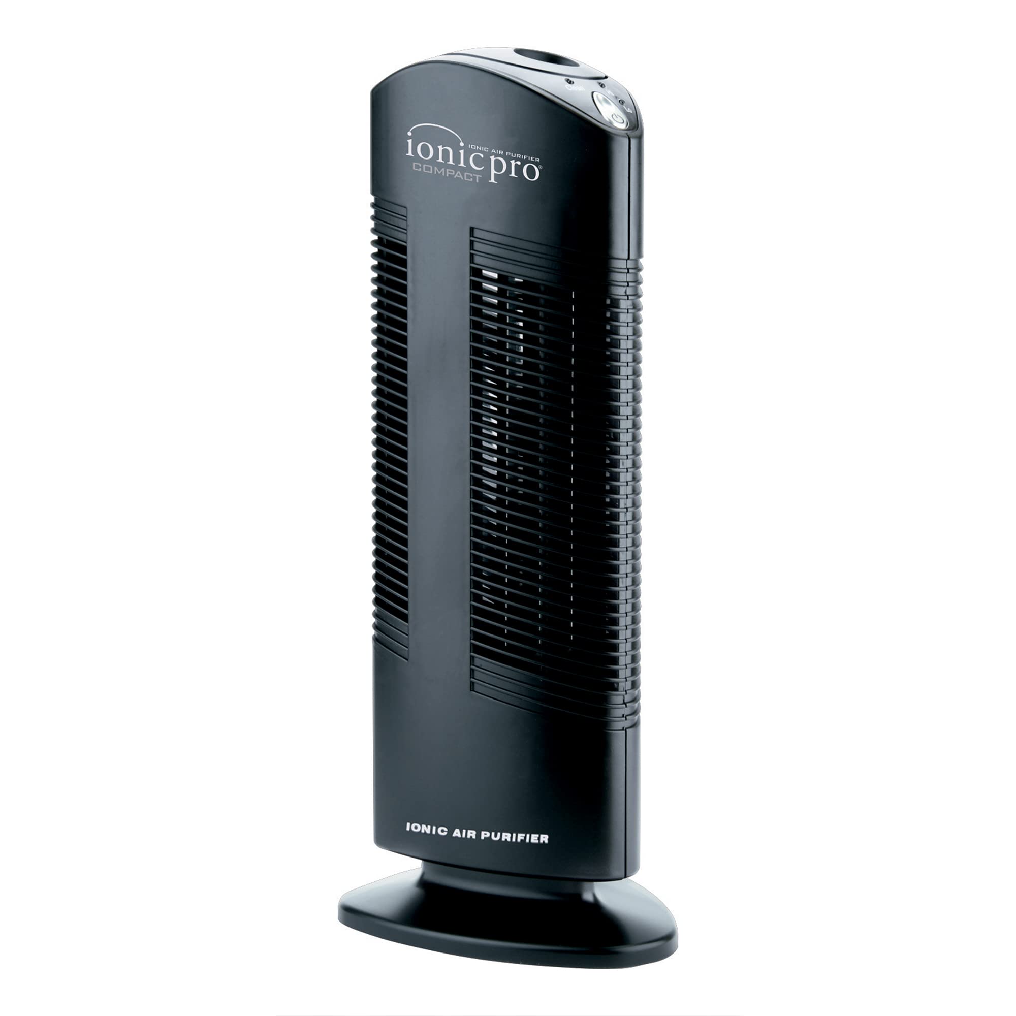 ENVION CA200 Ionic Pro Medium Room Air Purifier - Silent, Compact Tower with High & Low Settings - Removes Pollen, Smoke, Dust & Allergens - Black - Perfect for Bedroom, Office & Living Room