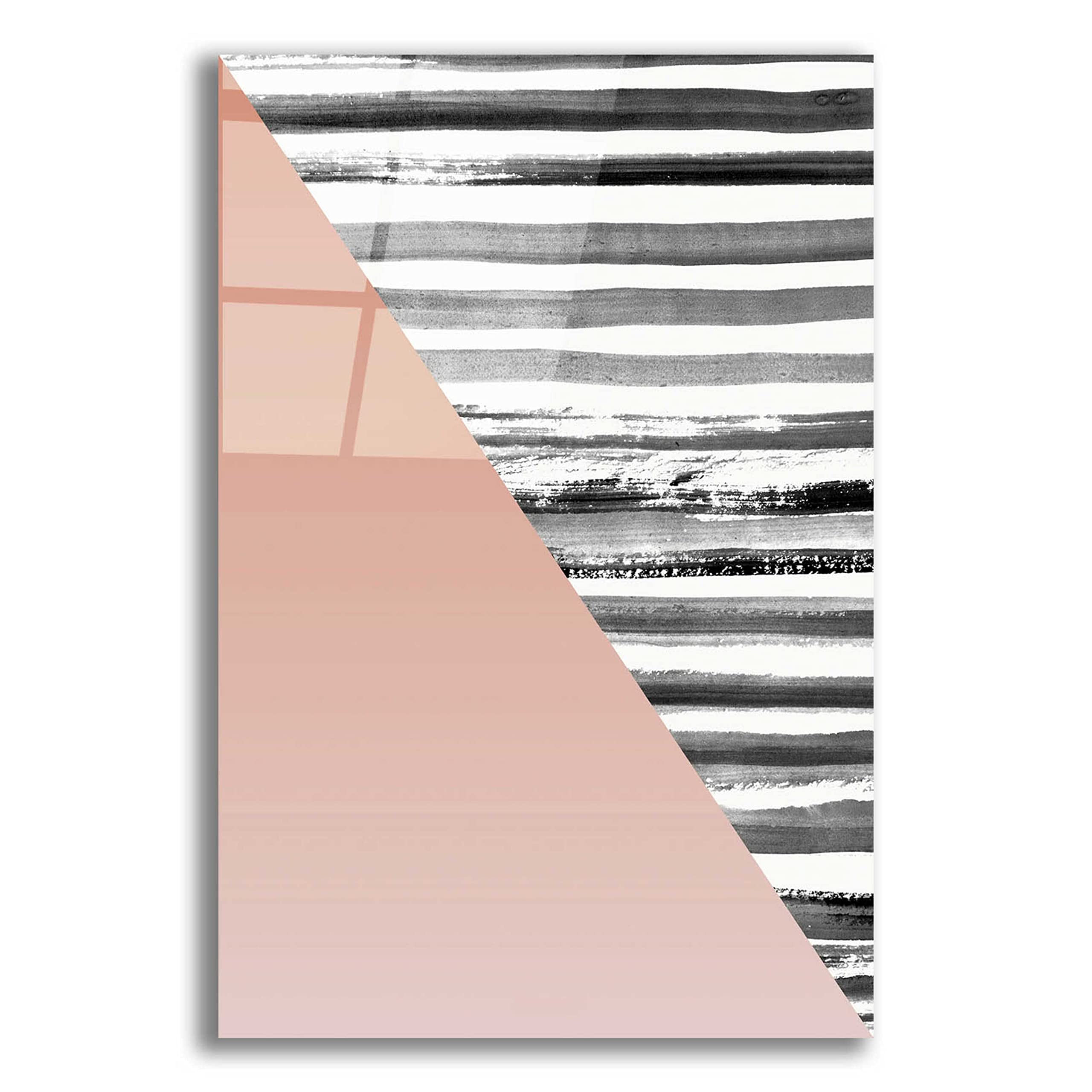 Epic Art 'Triangle 1' by Design Fabrikken - Modern Acrylic Glass Wall Decor, 16x24 Inches - Perfect for Living Room, Bedroom or Office Decor