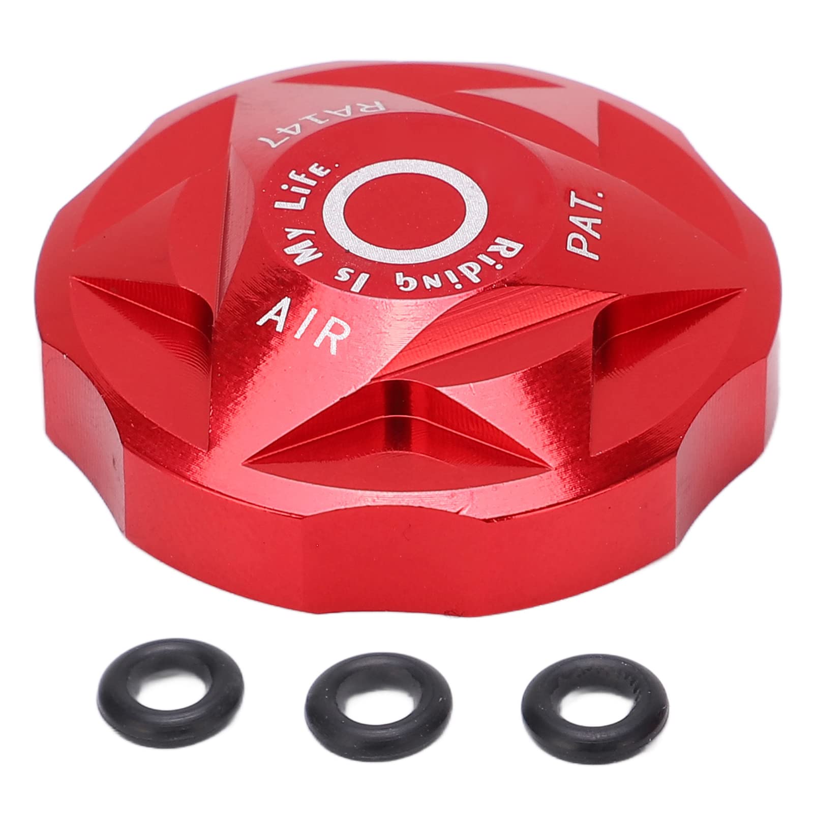 Premium Aluminum Alloy Front Fork Air Chamber Cover - Mountain Bike Suspension Fork Air Valve Cap for Road & MTB Bikes - Durable Dust Protection for Cycling & Off-Road Adventures