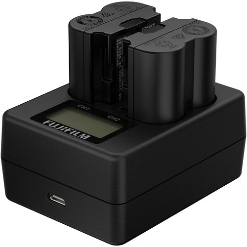 Fujifilm BCW235 Dual Battery Charger for NPW235 Battery - Fast Charging for Fujifilm X-T4, X-T3, X-Pro3 Cameras - Perfect for Travel & Professional Photography