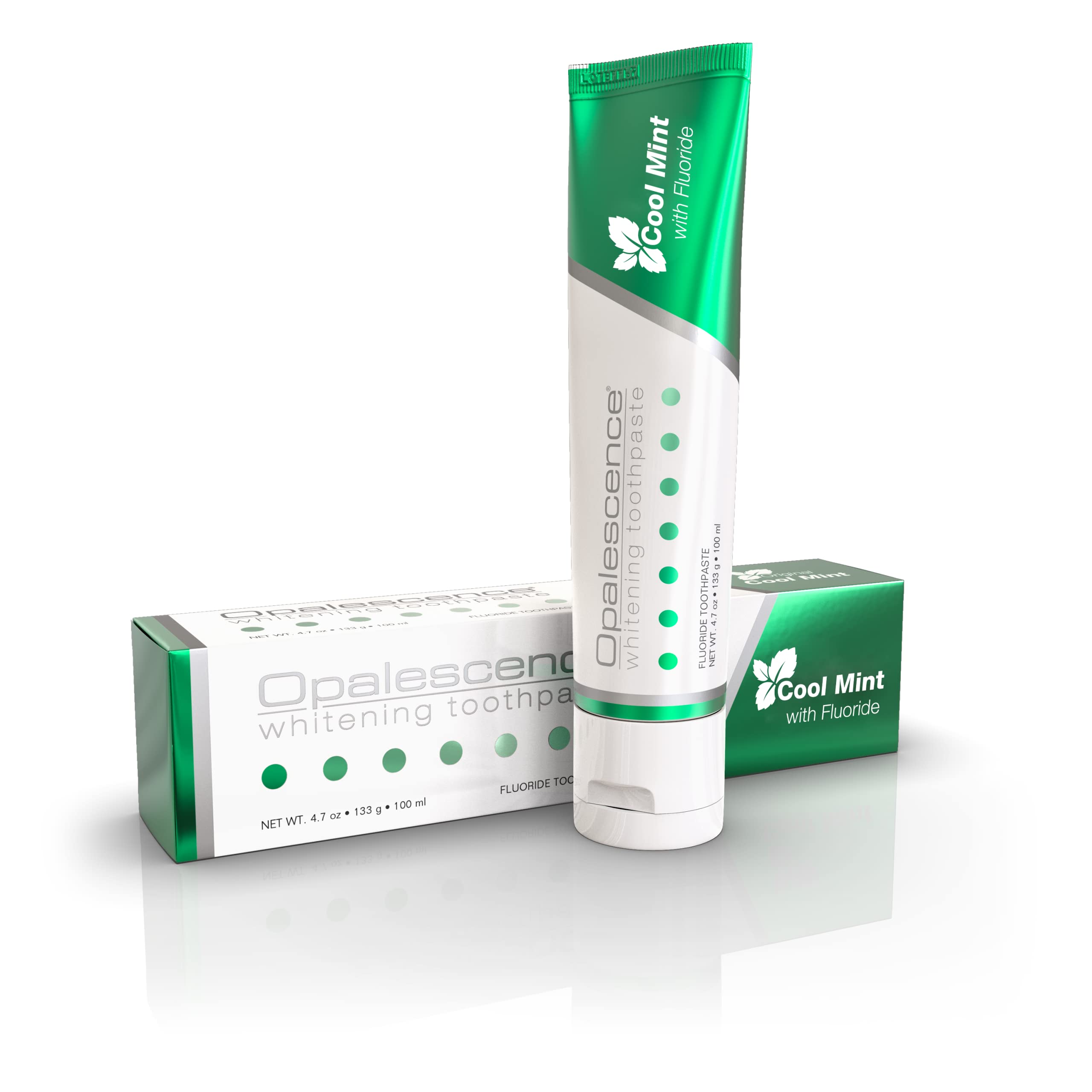 Opalescence 12 x Teeth Whitening Toothpaste - Fresh Mint Flavor, 133g (12x 133g Tubes) for Brighter Smile & Stain Removal - Perfect for Home & Travel Use
