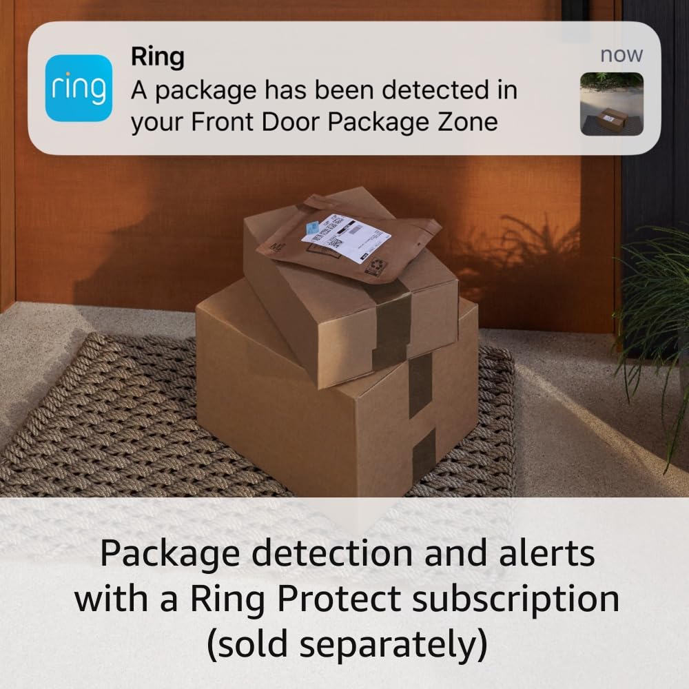 Ring Battery Doorbell Pro with Ring Chime Pro - Wireless Video Doorbell & Smart Home Security System for Front Door Monitoring (Ideal for Home, Apartment & Office Security)