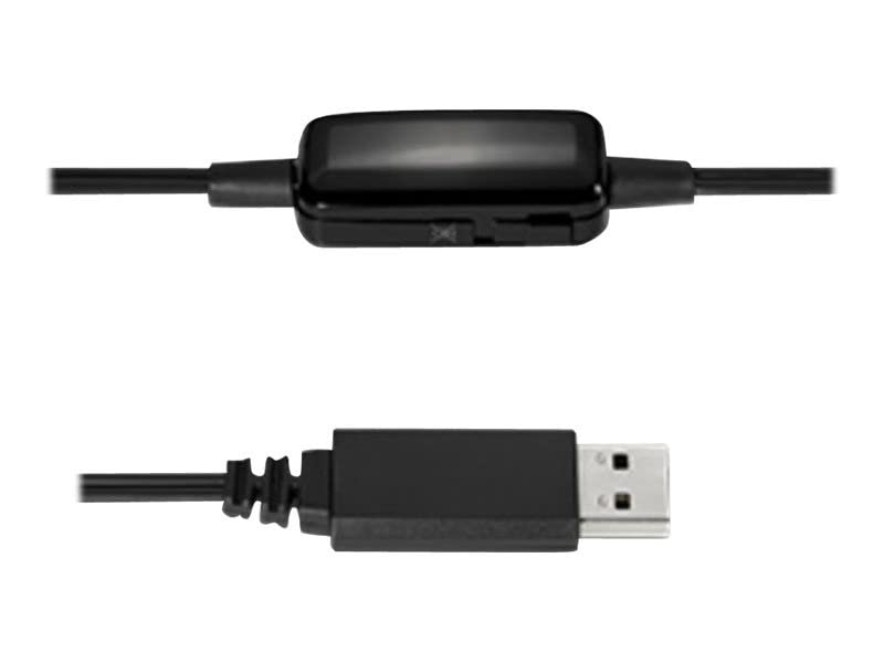 Kensington USB Headset with Noise Cancelling Microphone - Wired Office Headset with 270° Rotatable Mic, In-Line Volume & Mute Control for PC/Mac (K33065WW) | Perfect for Remote Work, Video Conferencing & Call Centers