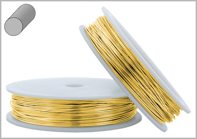 14/20 Gold Filled Round Soft Wire 12 Gauge - Jewelry Making Supplies for Necklaces, Bracelets & DIY Craft Projects