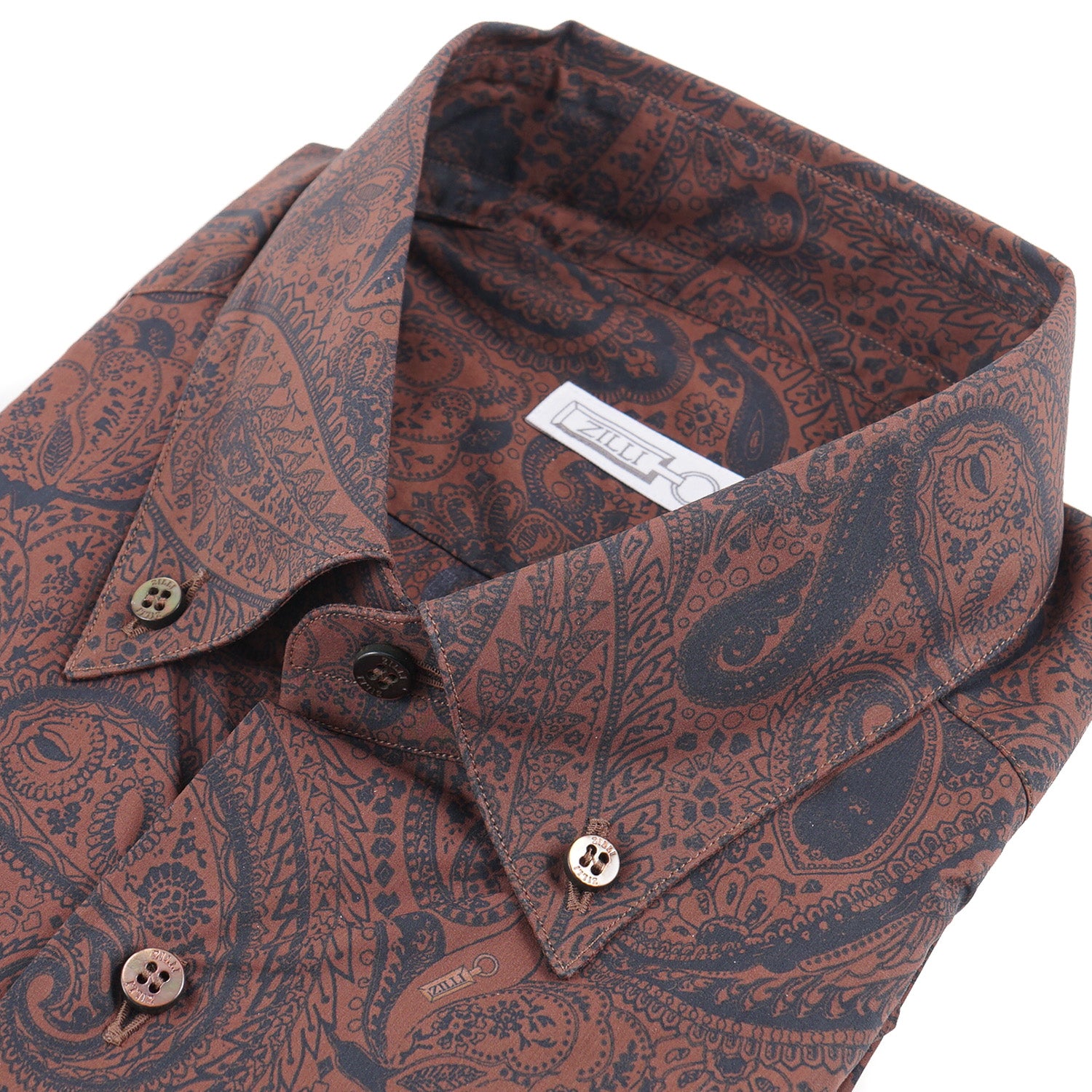 Premium Zilli Cotton Shirt for Men - Stylish Paisley Print Button Down Shirt | Perfect for Business Casual, Office Wear & Summer Outfits