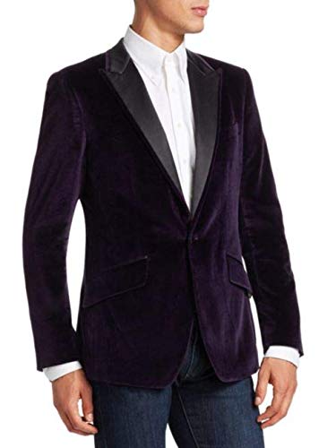 Luxury Men's Purple Velvet Blazer - Formal Smoking Jacket for Dinner Parties, Weddings & Special Occasions | Elegant Hosting Attire for Gala Events & Evening Wear