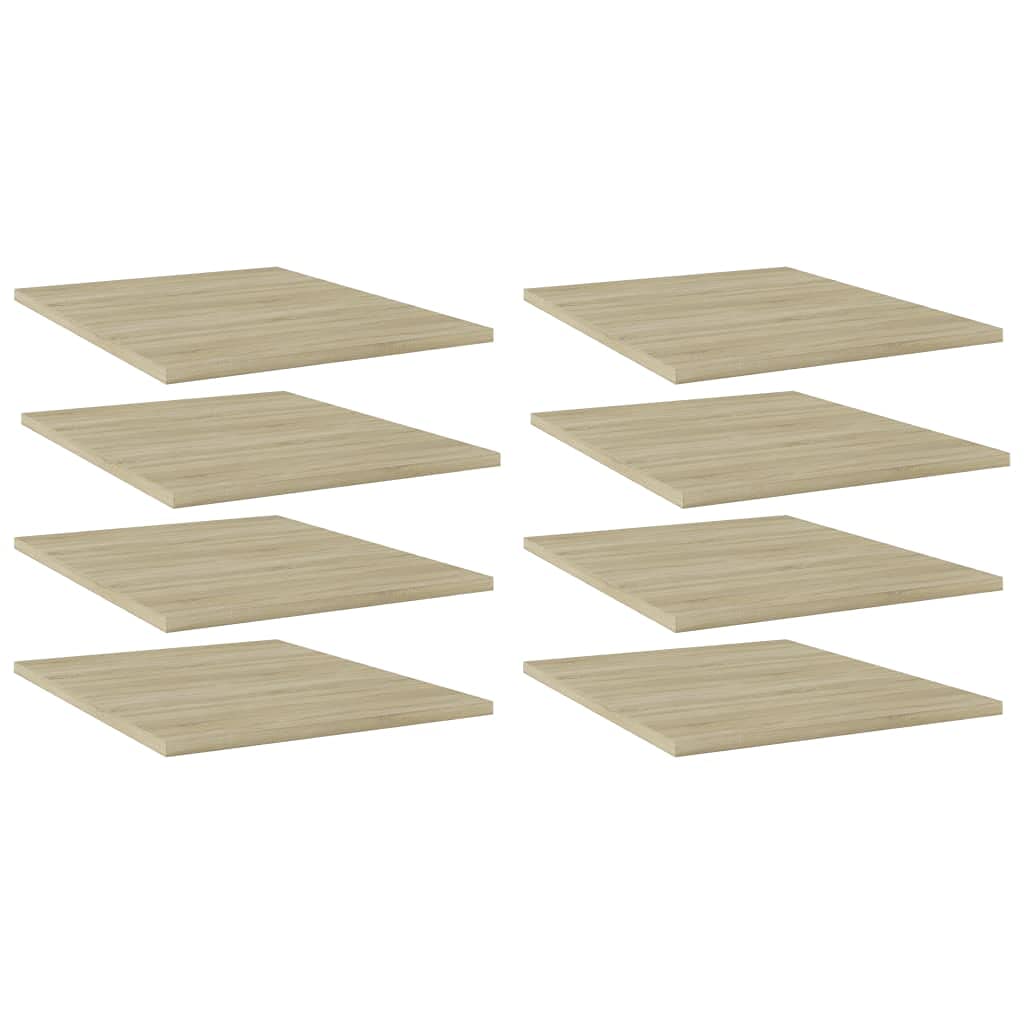 8-Piece Bookshelf Replacement Planks - Sonoma Oak 15.7