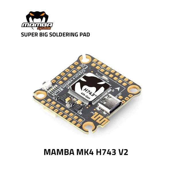 Diatone MAMBA MK4 H743 V2 30x30mm Flight Controller for FPV Drones - Perfect for Racing, Freestyle, and DIY Drone Builds