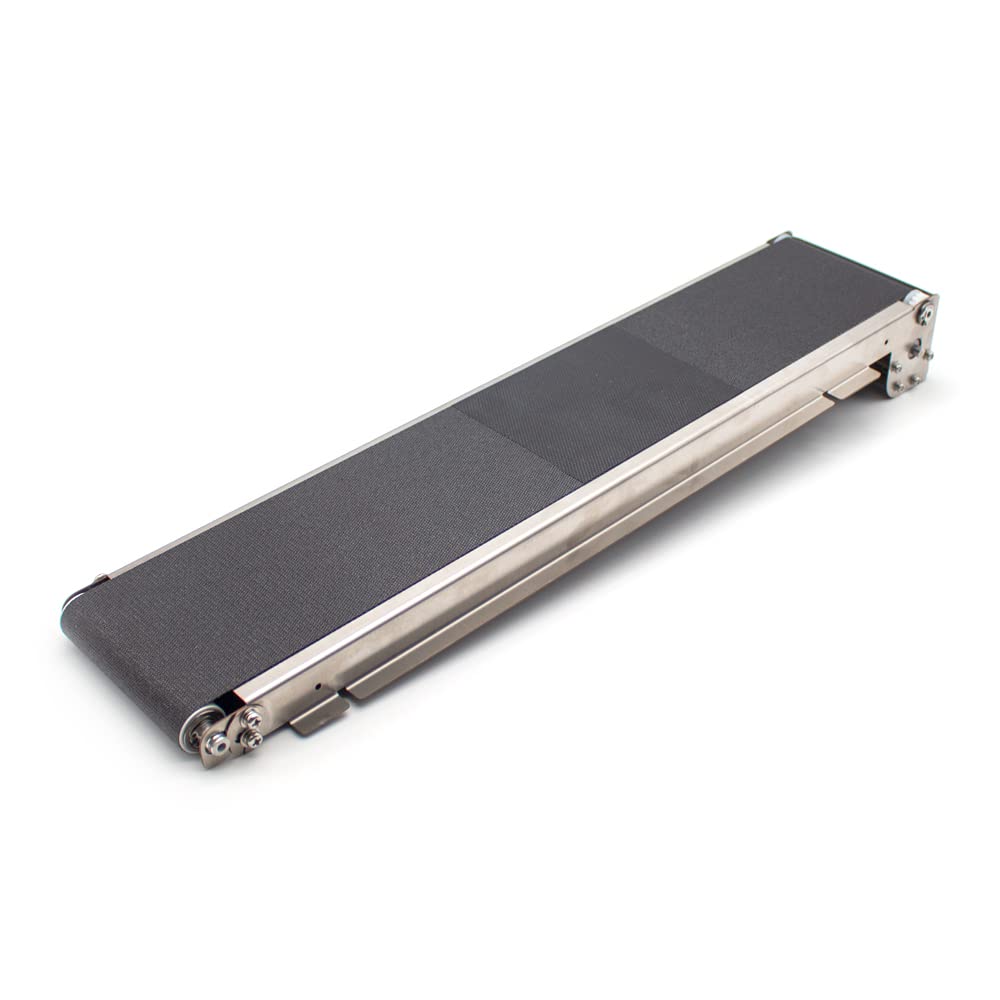 DC24V Stainless Steel Mini Conveyor Vending Machine - 460MMx85MM Automatic Conveyor Belt for Cargo Lane, 3.5-5KG Load Capacity (35RPM, Machine Only) - Perfect for Small Retail Stores, Vending Kiosks, and Automated Packaging Systems