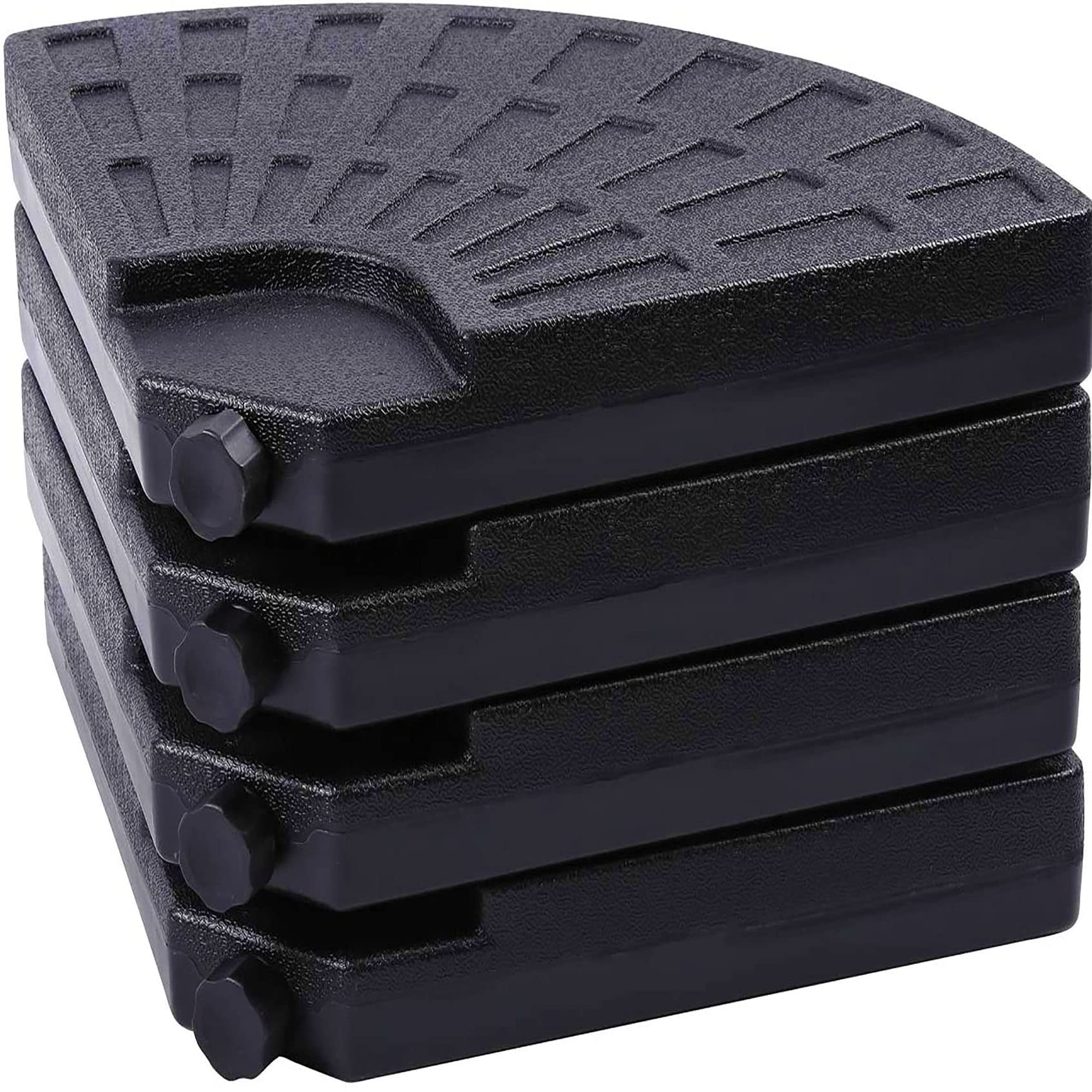 Heavy Duty Outdoor Cantilever Offset Patio Umbrella Base Stand - Holds Up to 115 Lb, Easy Fill with Water or Sand, Universal Round Design for All Cross Parasols | Perfect for Poolside, Garden, Patio, and Backyard Relaxation