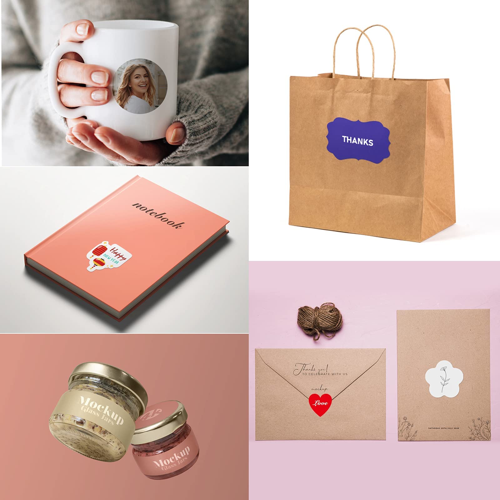 Custom Personalized Stickers & Labels - Create Your Own Design with Logo, Text, or Image - 100 Oval 6