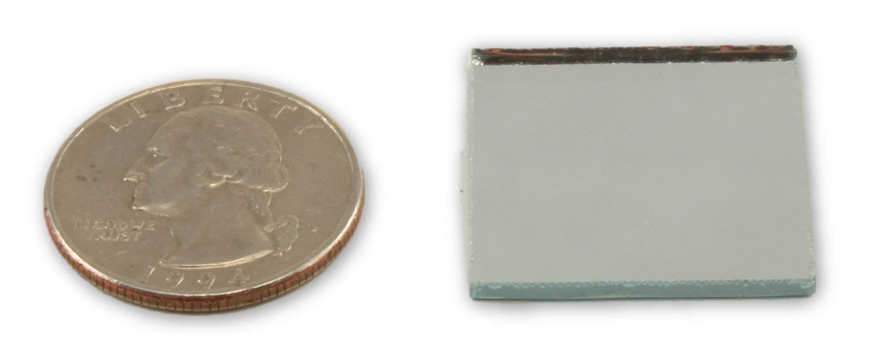1 Inch Small Mini Square Craft Mirror - 25 Pieces Mirror Mosaic Tiles for DIY Art, Home Decor, Scrapbooking & Wall Mosaic Projects