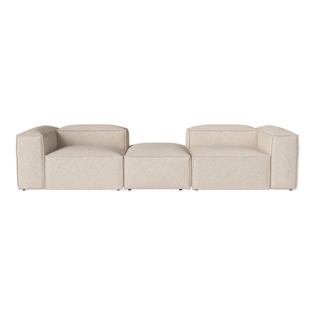 Cosima 2 Small Modular Sectional Sofa with Removable Pouf - Perfect for Small Living Rooms, Apartments & Cozy Spaces