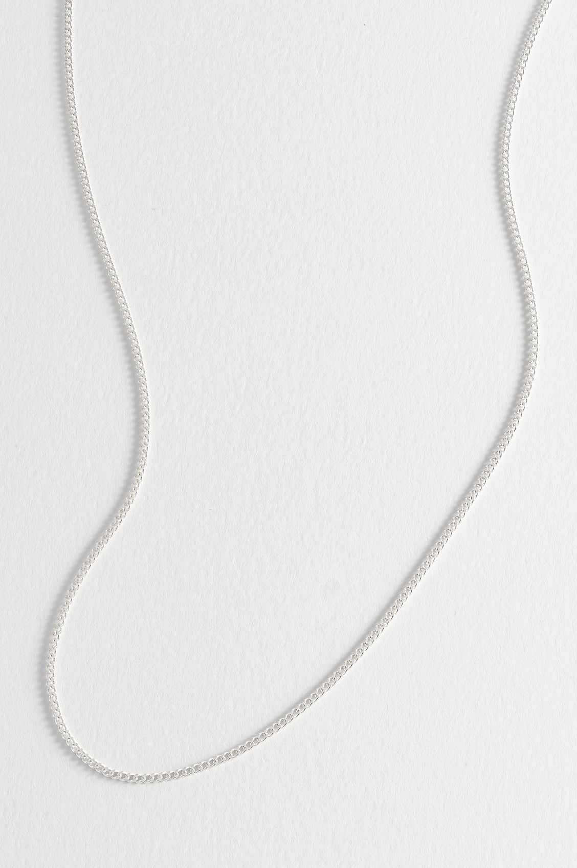 Sterling Silver Plated Curb Chain Necklace for Women - Elegant Layered Jewelry for Everyday Wear & Special Occasions | Eb5287S