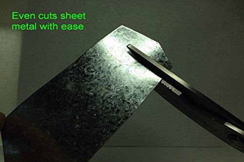 Heavy Duty Kitchen Scissors for Cutting Meat and Bones - Professional Stainless Steel Food Shears for Lobster, Poultry, Herbs - Chef Approved Multi-Purpose Cooking Tool (Perfect for Meal Prep, Butchering, and Seafood Preparation)