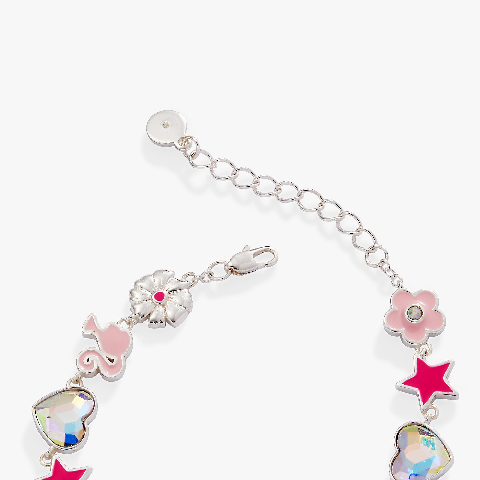 Barbie™ Charm Bracelet for Girls - Fashion Jewelry Gift for Kids, Birthday & Christmas - Adjustable & Sparkling Beaded Bracelet for Playtime & Dress-Up