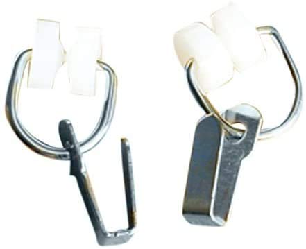 RV Designer A109 Nylon Two-Wheel Carrier with Hook - Fits I-Beam Track - Pack of 14 - Window Covering Hardware - Perfect for RV, Trailer & Camper Window Treatments