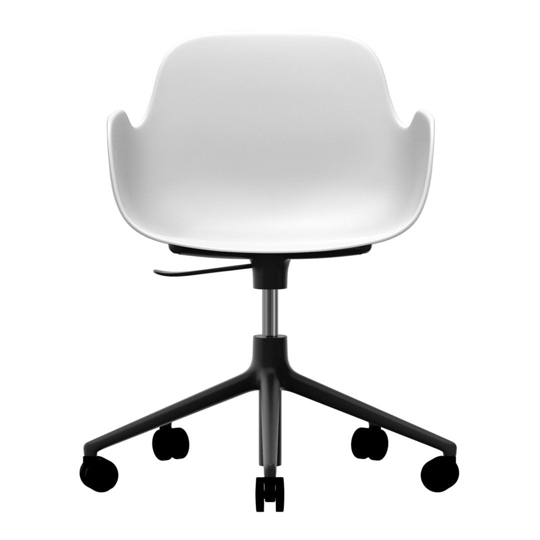 Modern Form Armchair with 5W Swivel Base & Gas Lift Mechanism - Ergonomic Office Chair for Home & Workspace Comfort