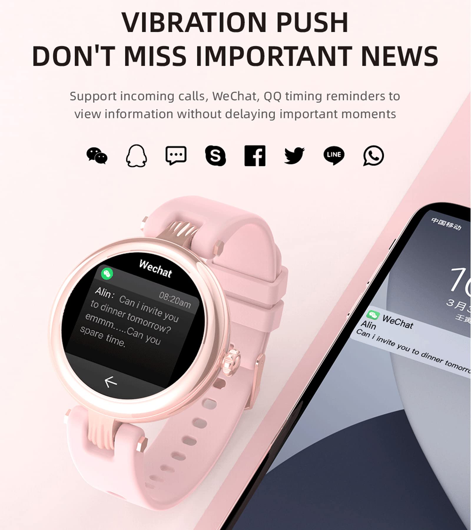 Yihou Smart Watch for Women - Fitness Tracker with Call Function, Step Counter, Heart Rate Monitor, Waterproof Activity Watch for Android & iPhone - Perfect for Workouts, Running & Daily Use