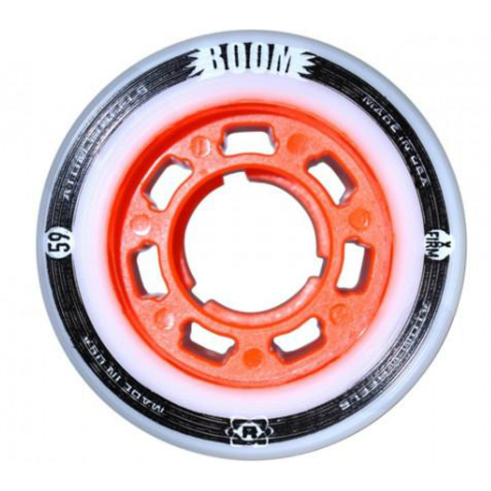 Atom Boom 59mm/38mm Quad Skate Wheels 4-Pack - High Performance Roller Skating Wheels for Indoor & Outdoor Use