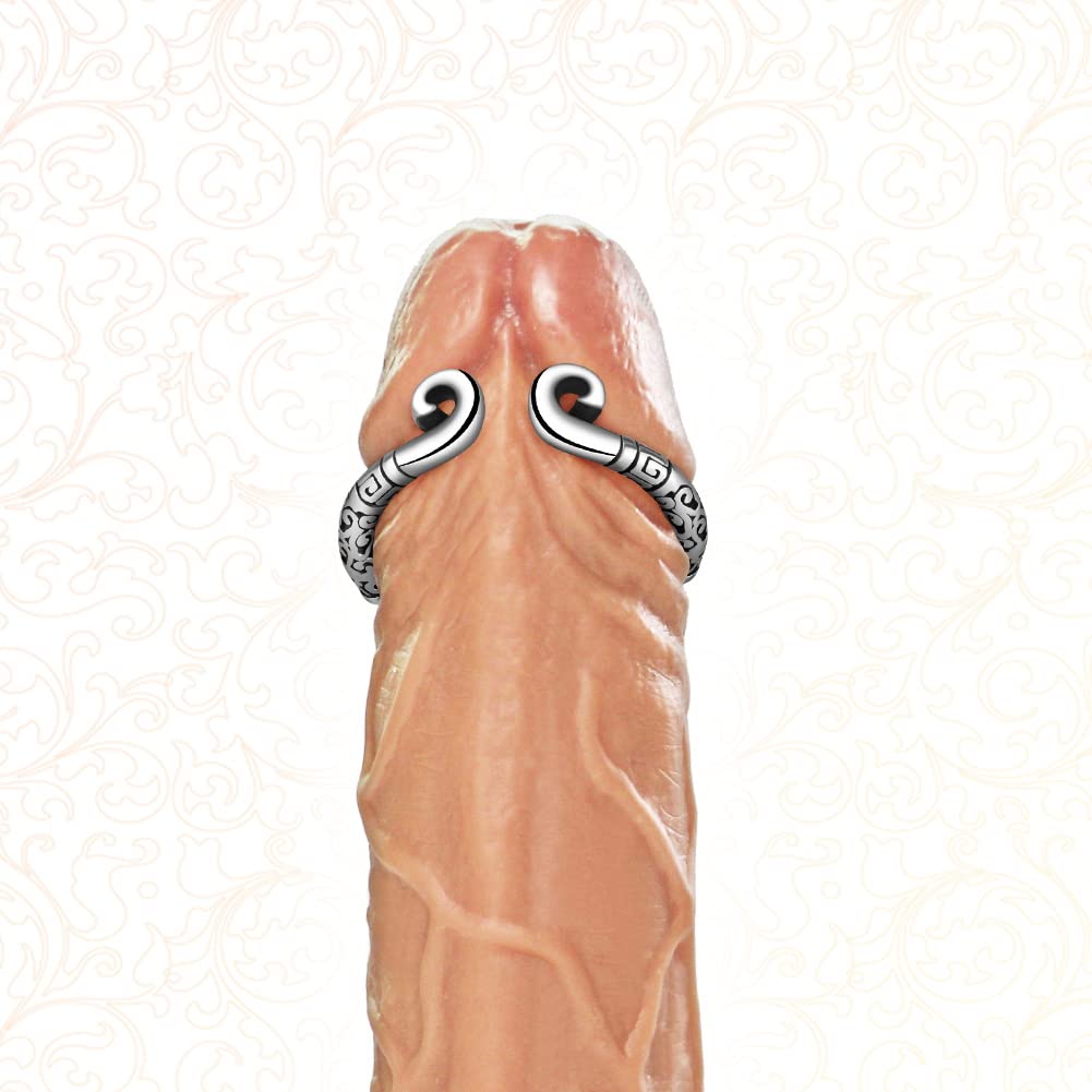 Premium Stainless Steel Penis Ring for Men - 2.6cm Cock Ring Enhances Orgasms, Delays Ejaculation & Increases Stimulation - Perfect for Couples Play, Bondage & Chastity Toys - Durable Sex Toy for Intimate Pleasure