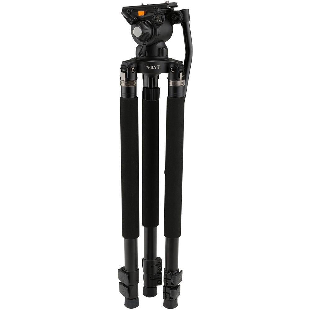 Professional E Image GH03+760AT Aluminum Tripod Stand - Lightweight & Adjustable for DSLR Cameras, Video Shooting, Live Streaming, and Outdoor Photography