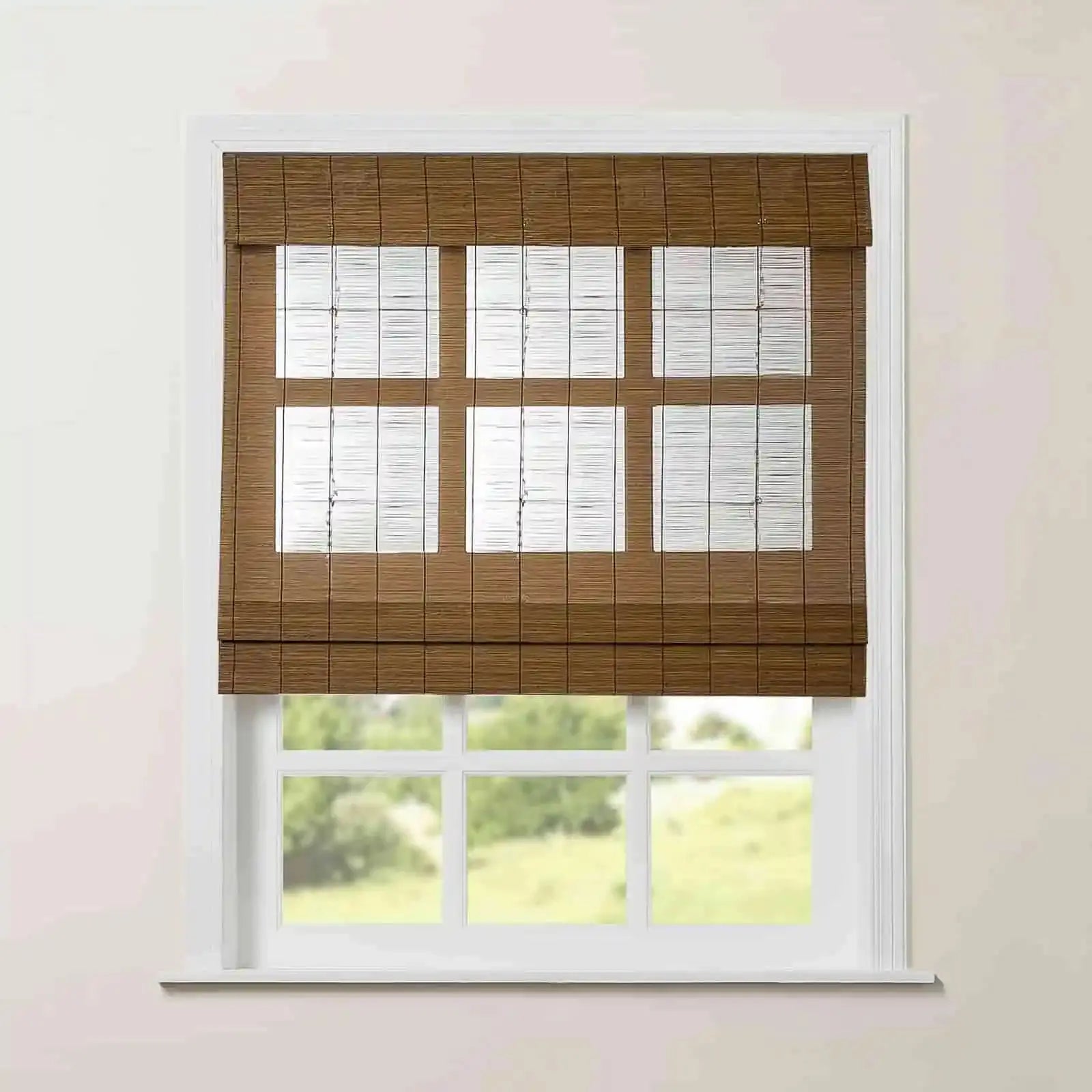 Rae Natural Pure Bamboo Woven Shades Series Z - Eco-Friendly Window Blinds for Home & Office Privacy and Sun Protection