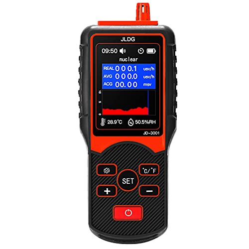 Vensans JD-3001 Professional Geiger Counter - Digital Electromagnetic Radiation Detector with Temperature & Humidity Sensor | EMF Meter for Home, Office & Outdoor Safety Testing